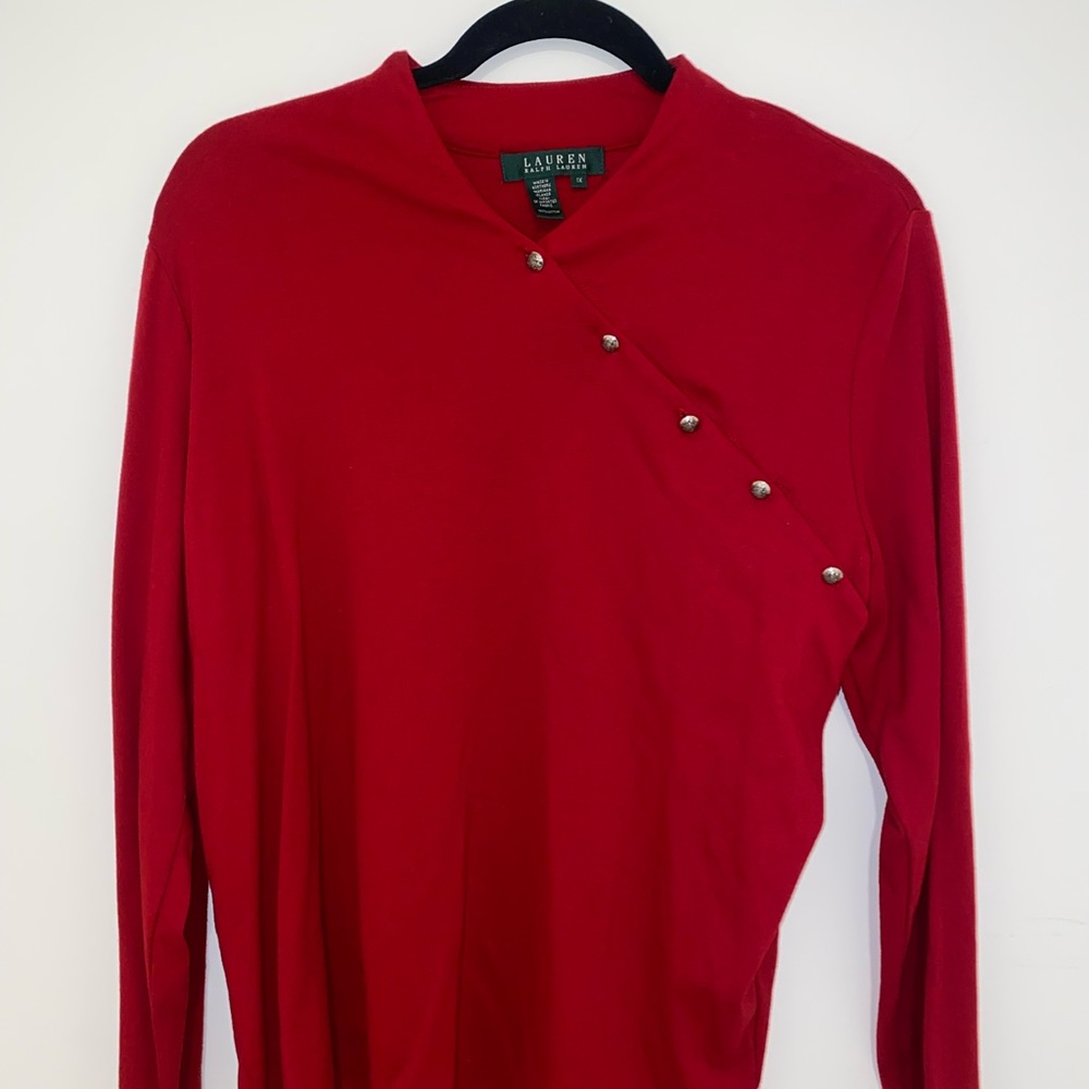 Ralph Lauren Gold buttons sweater